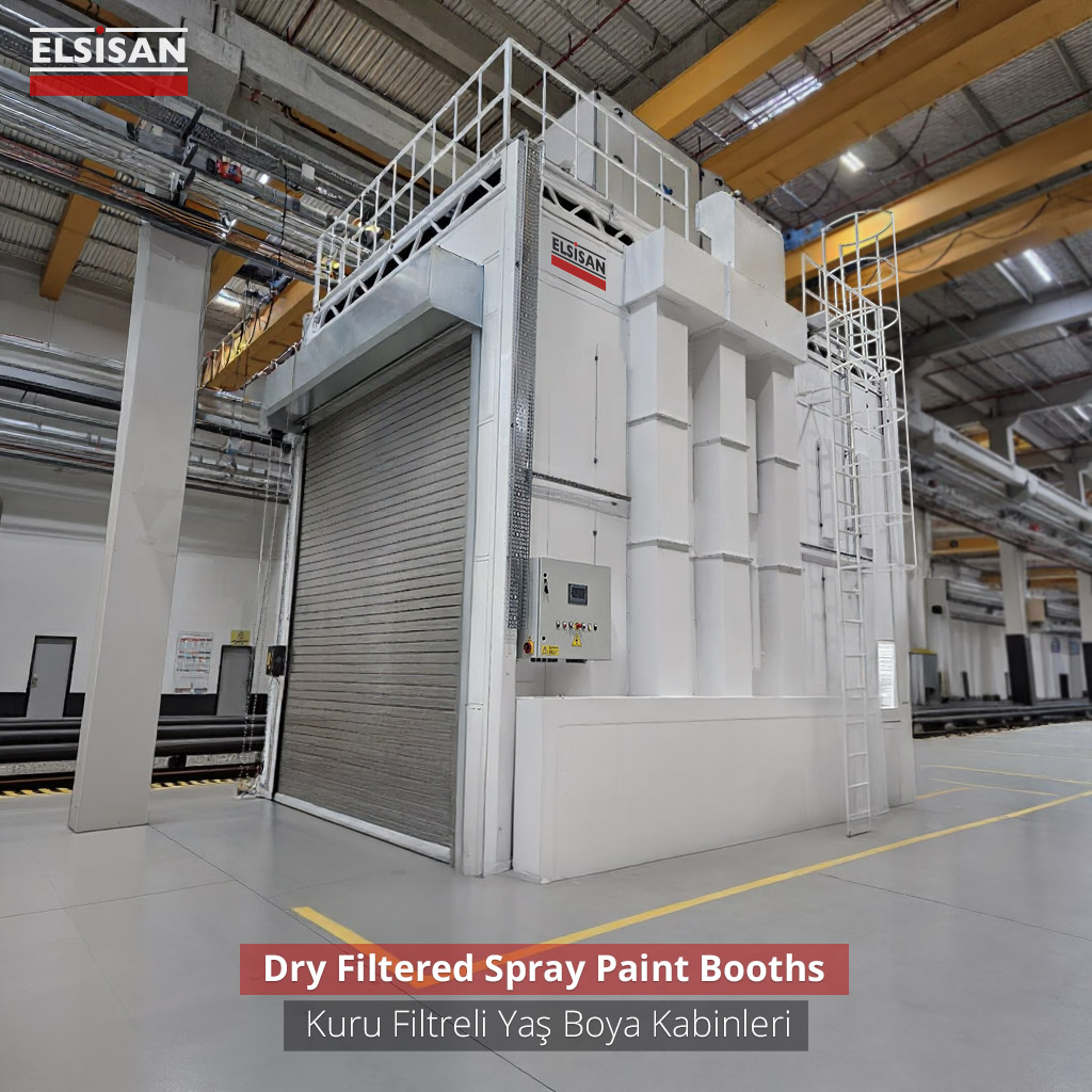 Dry filter enclosed spray coating booth - Elsisan