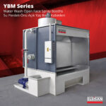 Water wash paint spray coating booths open face - Onu Acik Su perdeli yas boya kabinleri-1sm