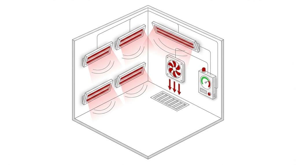 Aydınlatma izleme ve hava akışı seçenekleri